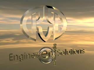 texture/reflection/refraction mapped rendering of logo
